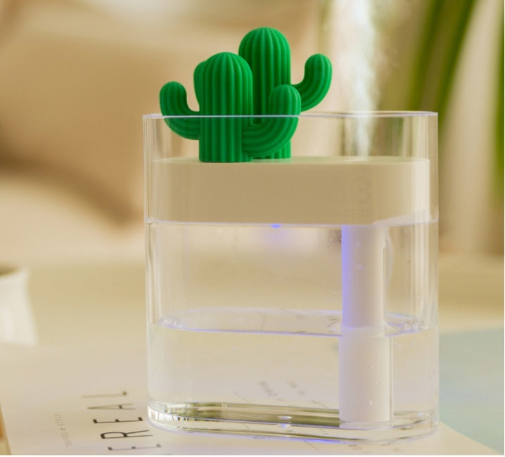 Transform Your Space with the Transparent Cactus Portable Humidifier