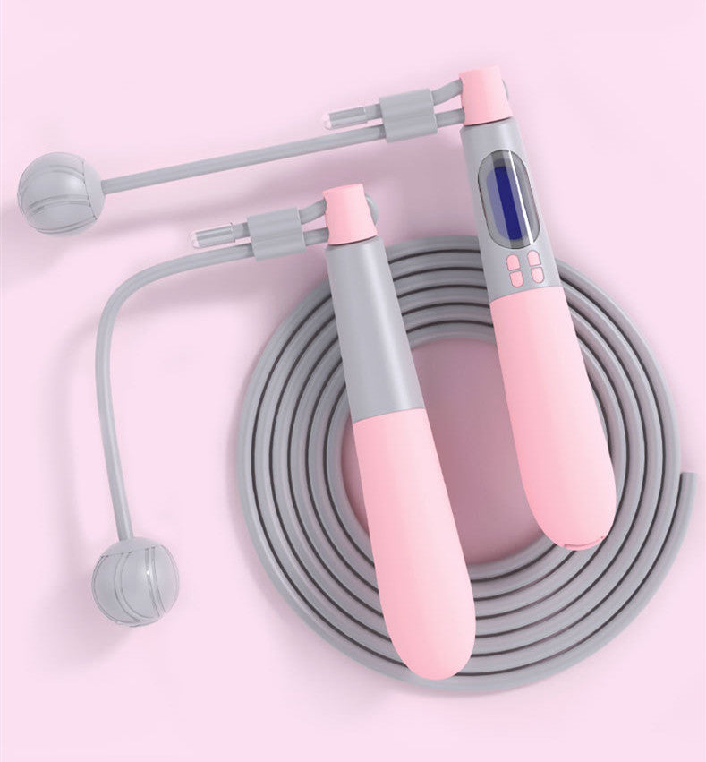 Fitness Electronic Counting Wire Skipping Rope
