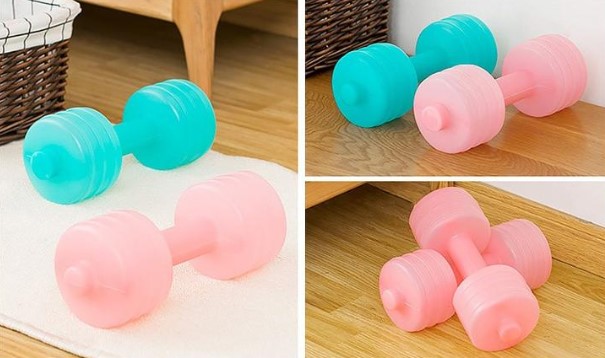 Japanese ladies fitness body dumbbells