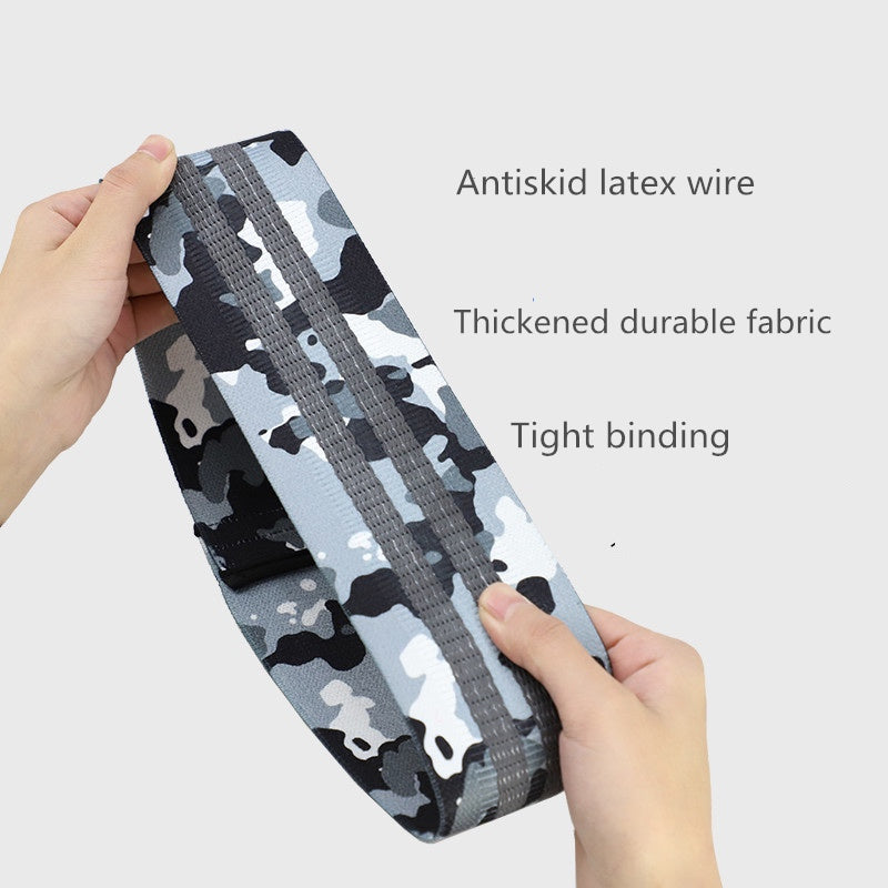 Anti-slip yoga camouflage resistance band