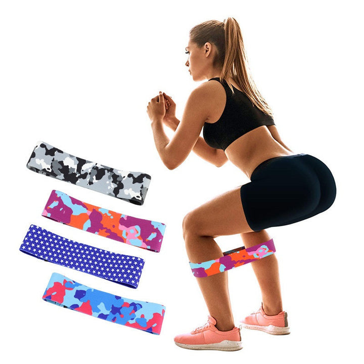 Anti-slip yoga camouflage resistance band
