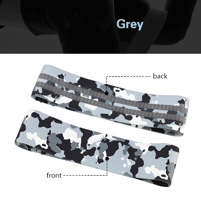 Anti-slip yoga camouflage resistance band