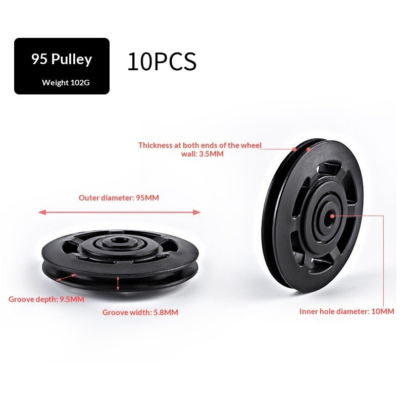 Nylon Silent Gym Frame Pulley Accessories