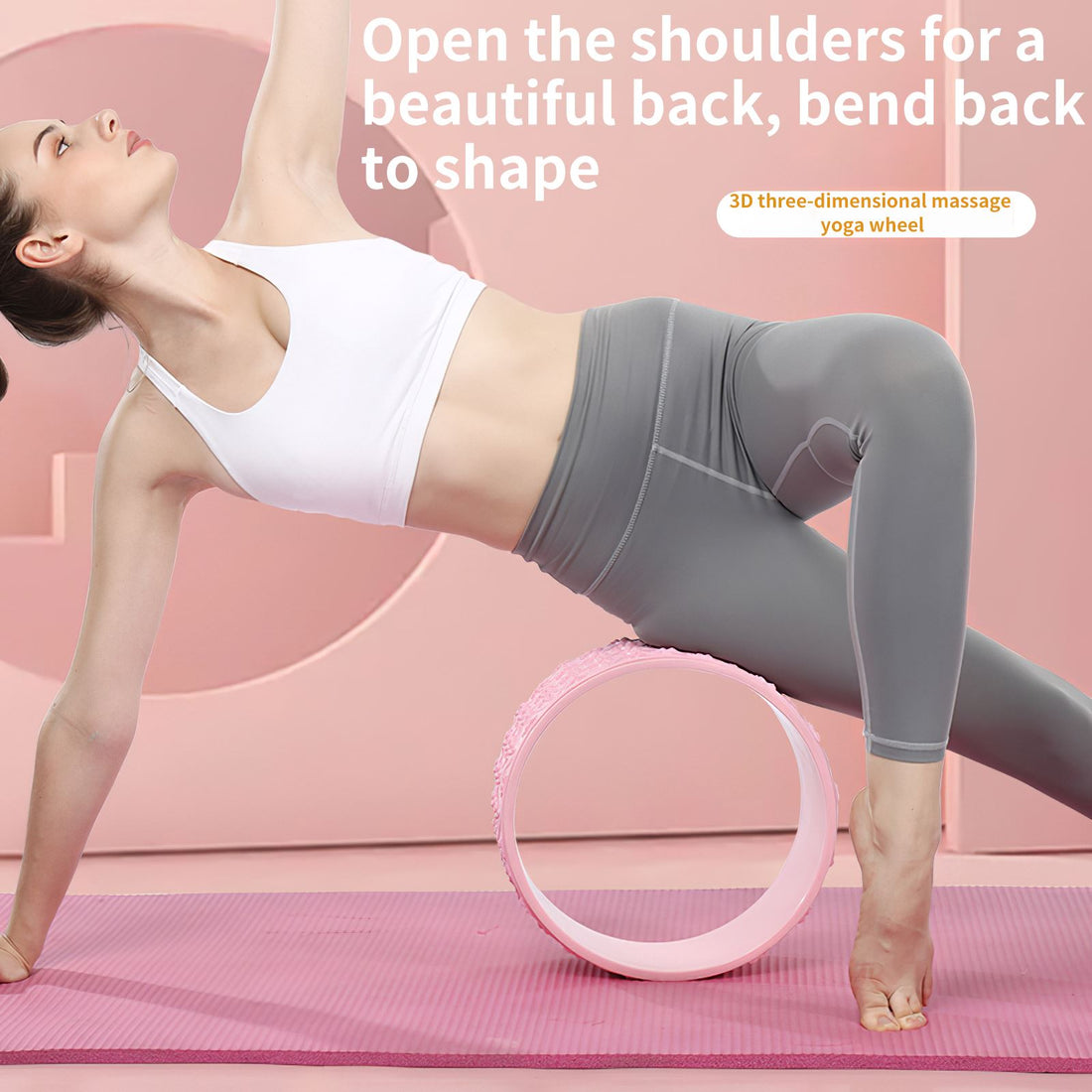 Massage Roller Back Pilates Yoga Dharma Wheel