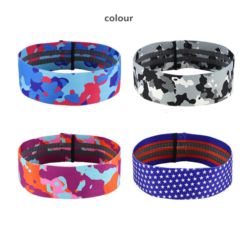 Anti-slip yoga camouflage resistance band