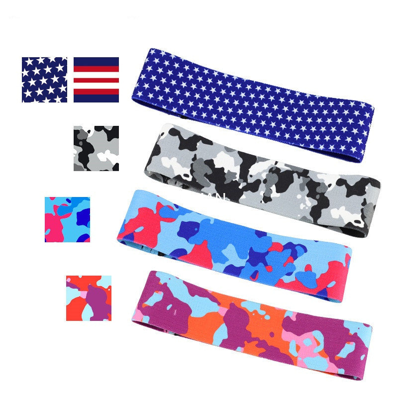 Anti-slip yoga camouflage resistance band