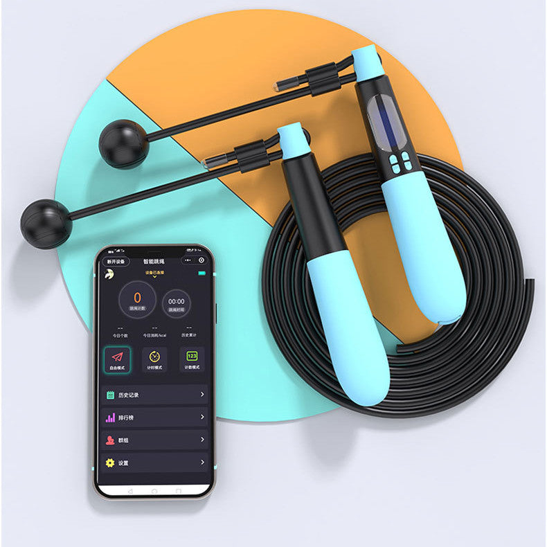 Fitness Electronic Counting Wire Skipping Rope