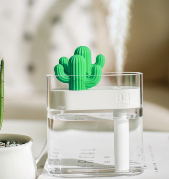 Transparent Cactus Portable Humidifier