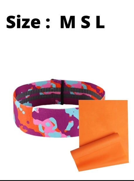 Anti-slip yoga camouflage resistance band