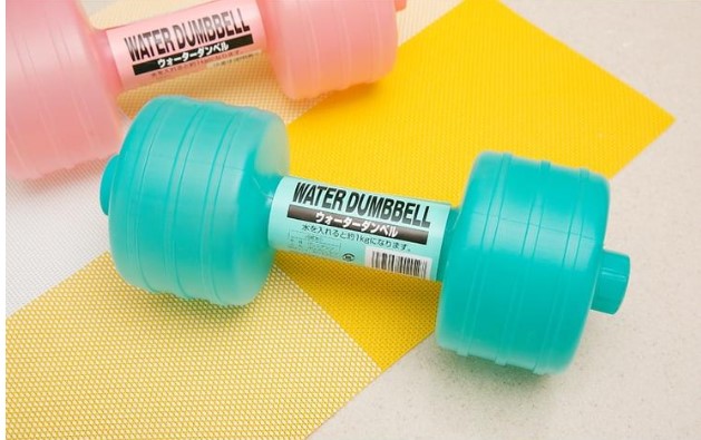 Japanese ladies fitness body dumbbells