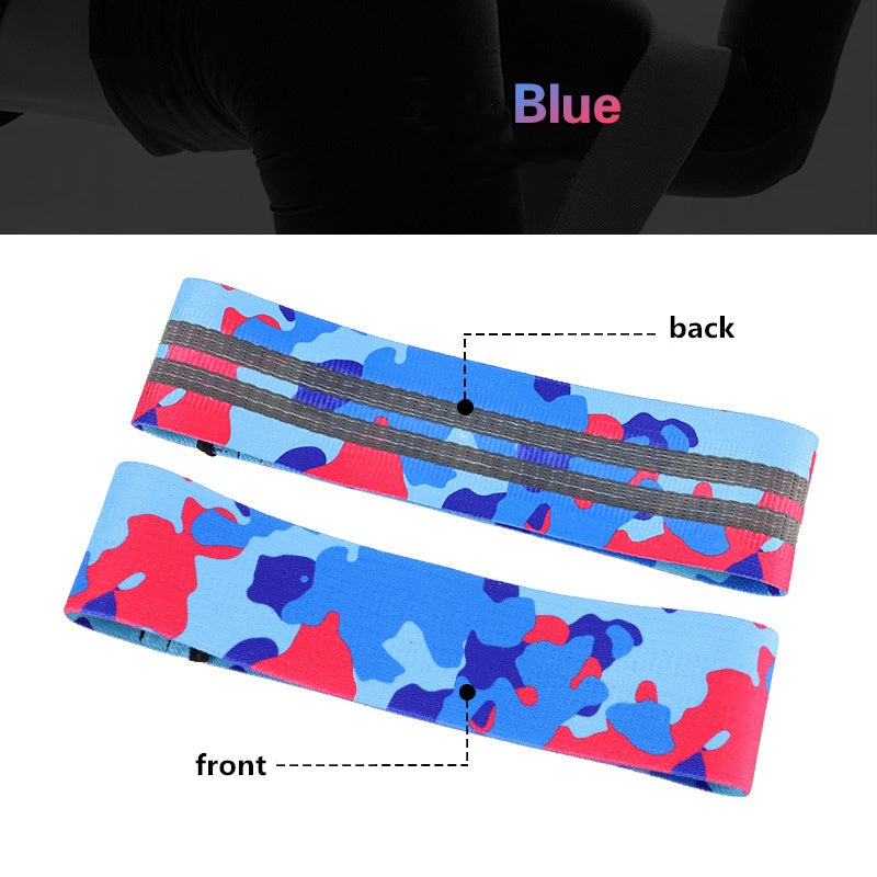 Anti-slip yoga camouflage resistance band