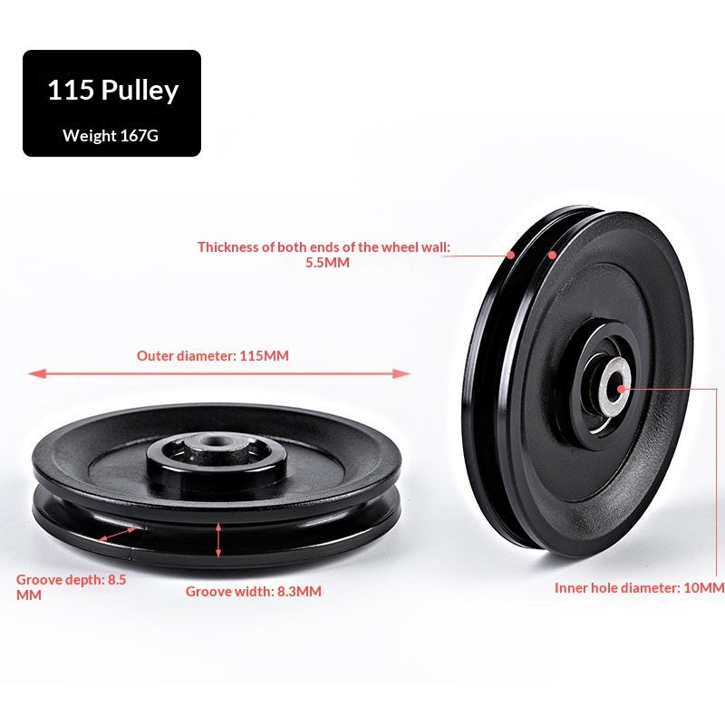 Nylon Silent Gym Frame Pulley Accessories