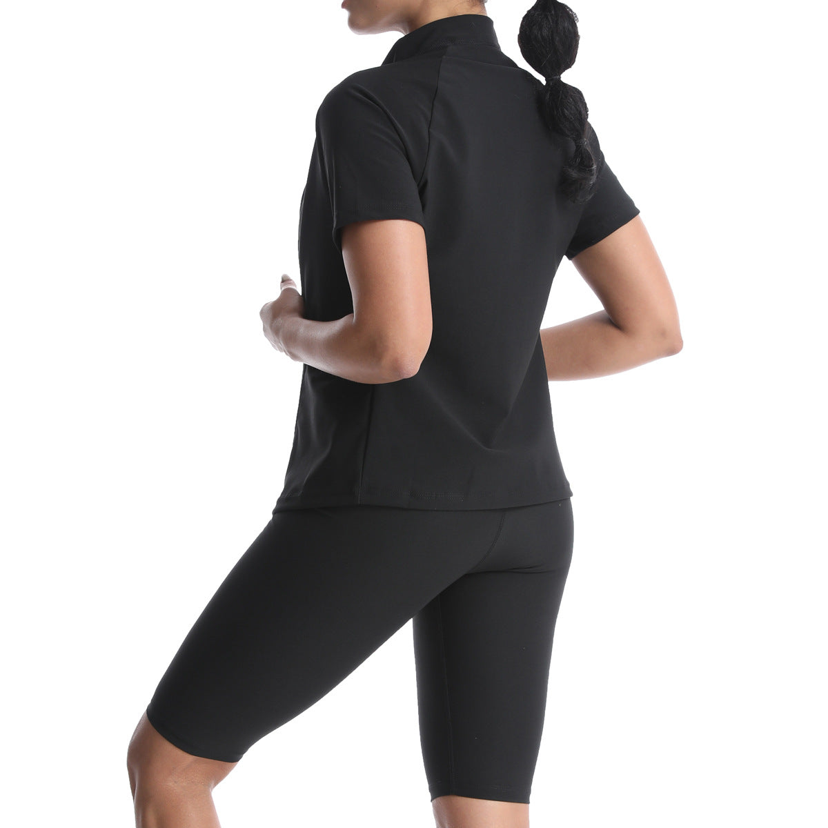 Sauna Clothes Women's Violently Sweat Suit Suit Short Sleeve Shorts