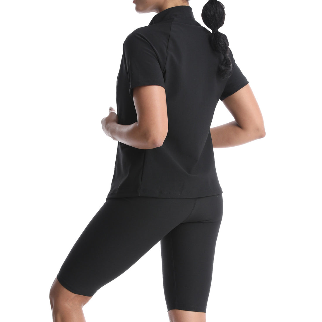 Sauna Clothes Women's Violently Sweat Suit Suit Short Sleeve Shorts