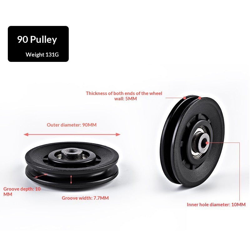 Nylon Silent Gym Frame Pulley Accessories