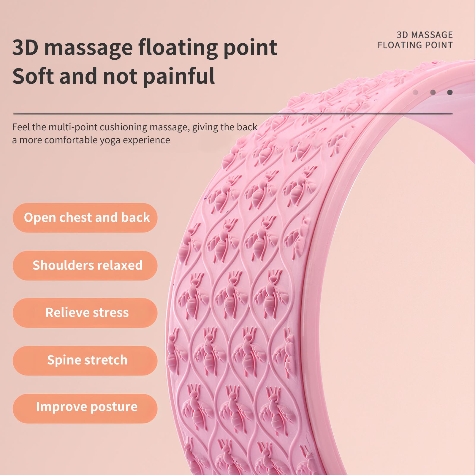 Massage Roller Back Pilates Yoga Dharma Wheel