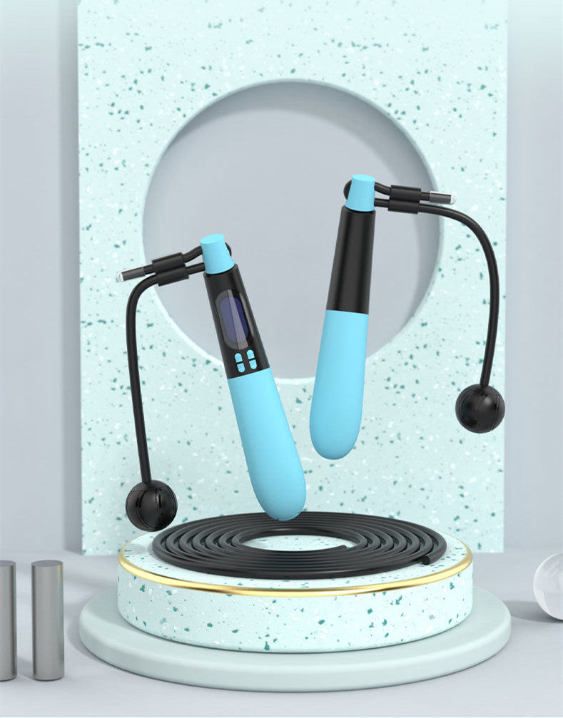Fitness Electronic Counting Wire Skipping Rope