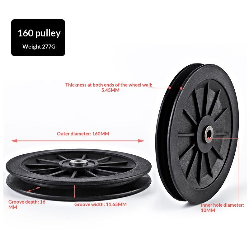 Nylon Silent Gym Frame Pulley Accessories