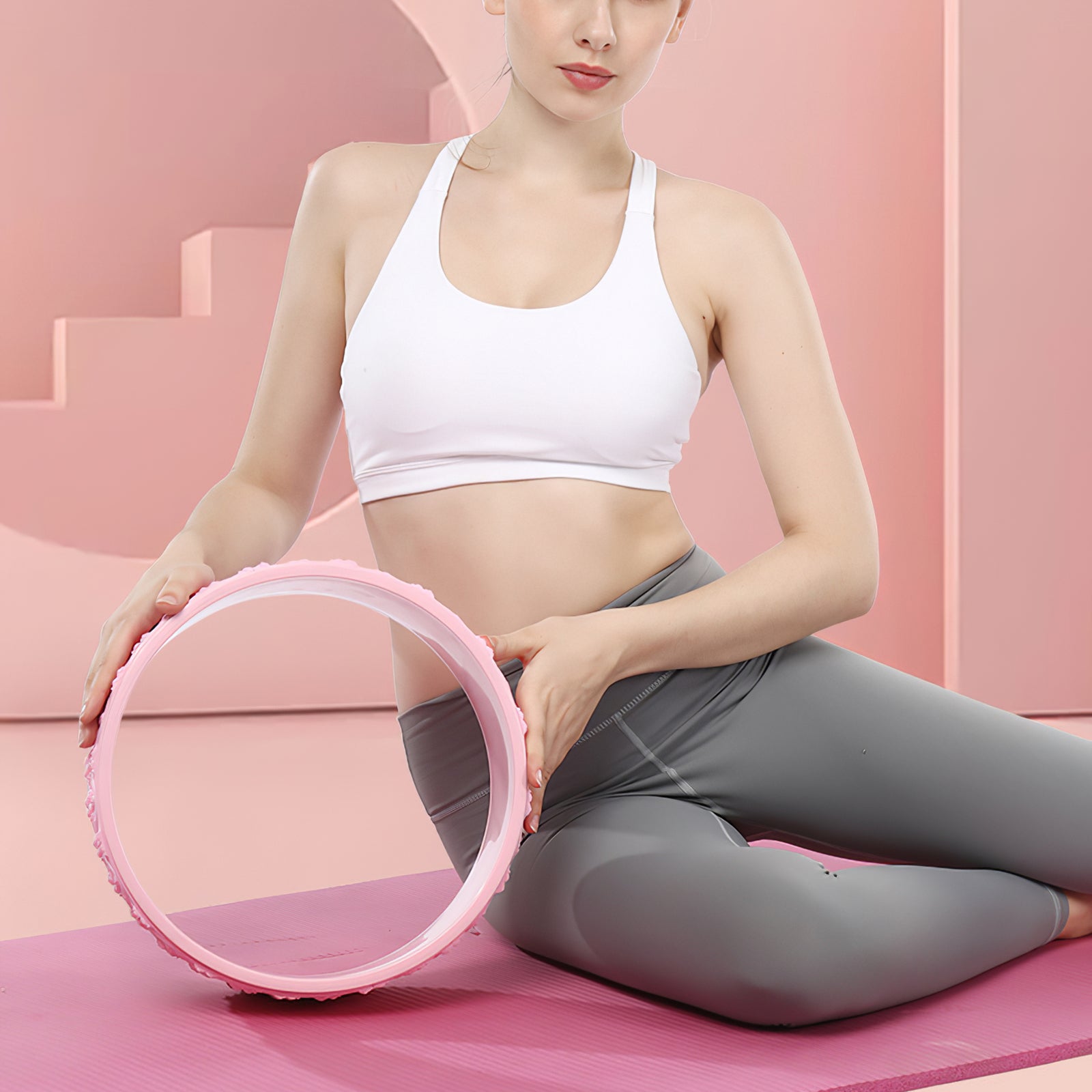 Massage Roller Back Pilates Yoga Dharma Wheel