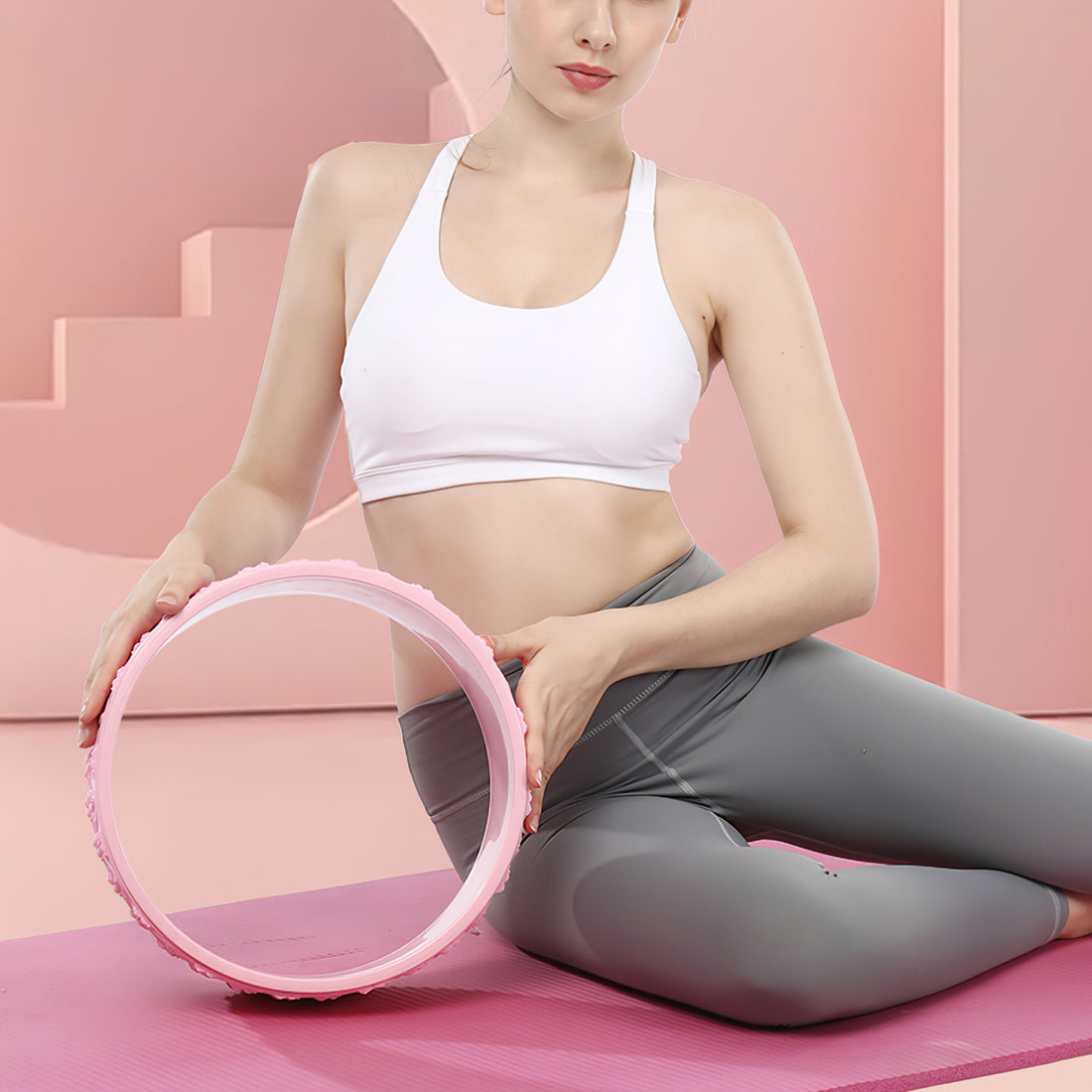 Massage Roller Back Pilates Yoga Dharma Wheel