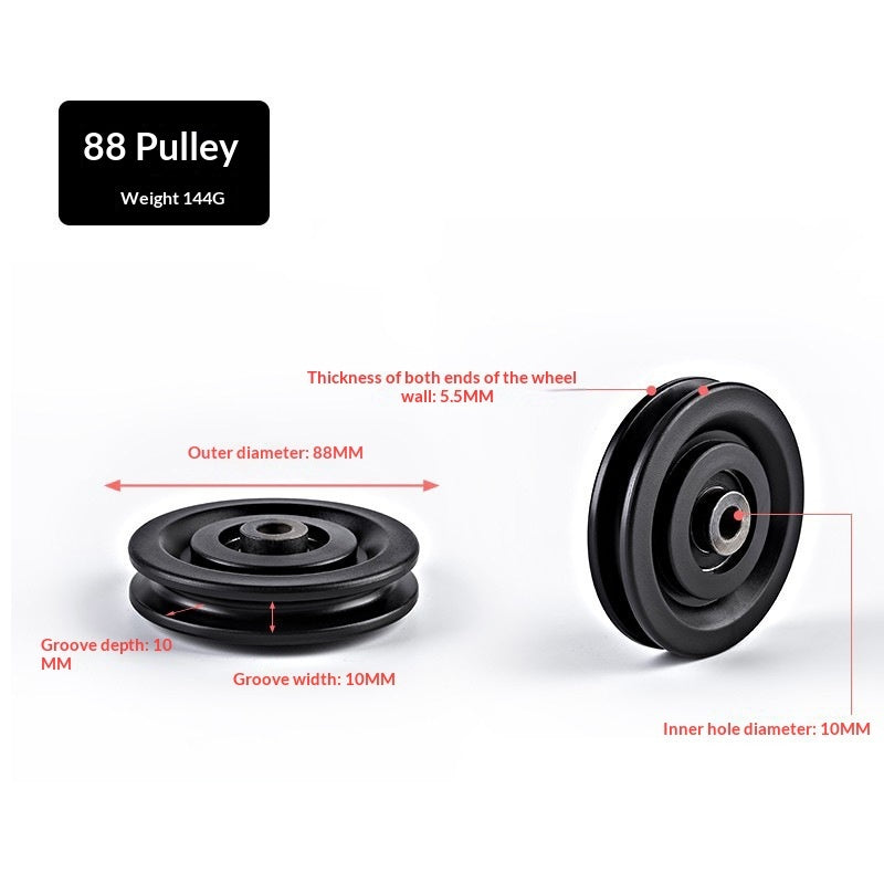 Nylon Silent Gym Frame Pulley Accessories